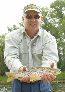 Don Winningham with Brown Trout