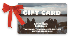 Little River Outfitters Gift Card and a Red Bow