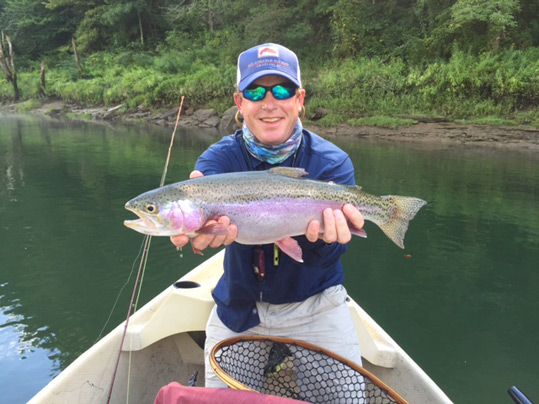 Fly fishing trout guide Hagan Wonn.