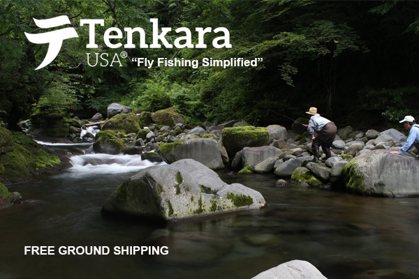 Two Anglers Fishing a Small Trout Stream with Tenkara Fly Rods