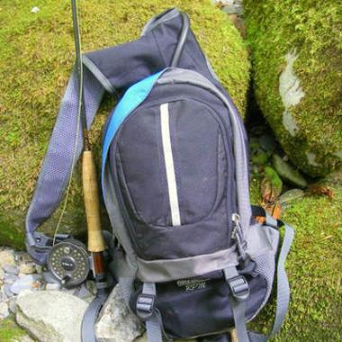 Backpack, Rod and Reel