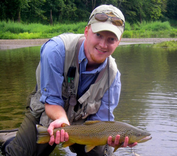 David Knapp with Brown Trout