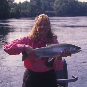 Paula with Coho or Silver Salmon