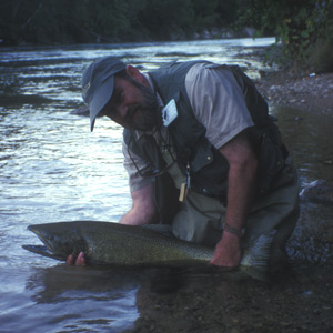 Byron with King Salmon