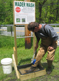 Wader Cleaning Station