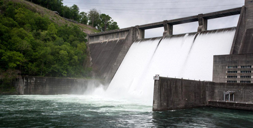 Norris Dam Spilling