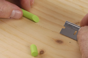 Image showing cylinders after the cut.